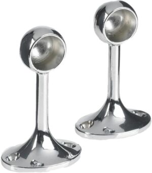 Bracket Rod End 19mm Polished Chrome (PAIR)