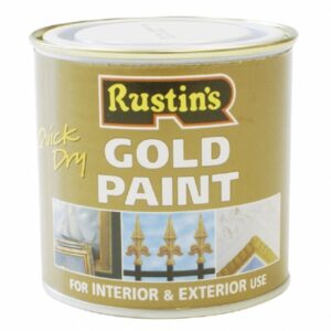 RUSTINS Quick Drying Gold Paint Int & external 250ml (EACH)