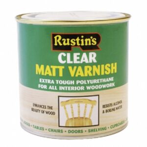 RUSTINS Varnish Int Poly Clear Matt 250ml (EACH)