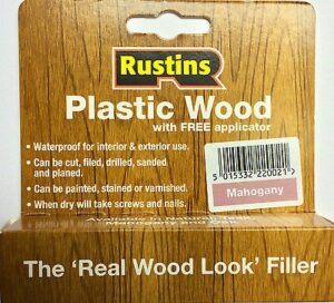 RUSTINS Plastic Wood Filler Int/ext Oak 20g (EACH)