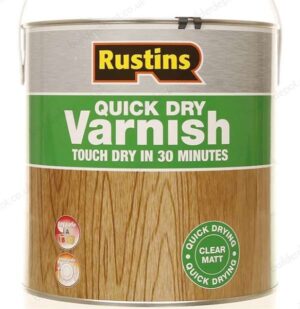 RUSTINS Quick-Drying Int Clear Varnish Matt 500ml (EACH)