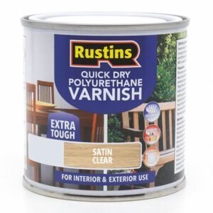 Varnish Quick Drying Poly Clear Satin Int/Ext 500ml (EACH)