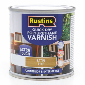 Varnish Stained Quick Drying Poly Satin Pine 250ml (EACH)