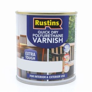 RUSTINS Varnish Stained Qd Poly Satin Teak 250ml (EACH)
