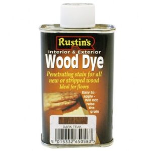 RUSTINS Wood Dye Dark Teak Int/Ext (Turps) 1.0l (EACH)