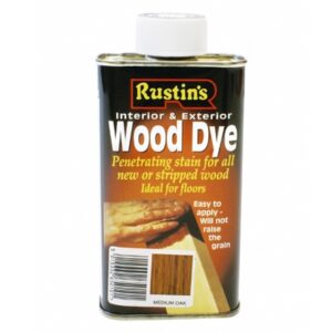 RUSTINS Wood Dye Medium Oak Int/Ext (Turps) 250ml (EACH)