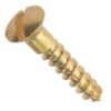 WoodScrew Raised Head 6x1 Brass (EACH)