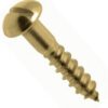 WoodScrew Round Head 4 x 5/8  Brass (EACH)