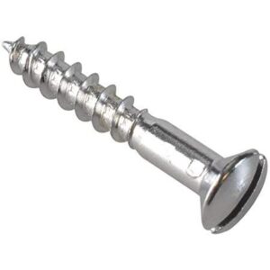 WoodScrew Raised 6x1 Brs CP (EACH)