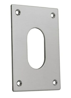 Escutcheon Oval Screw Fix 47x65 SSS (PAIR)