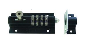 Combination Bolt 4 Digit 125mm Black (EACH)