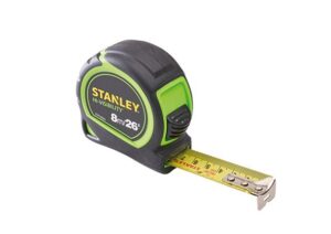 STANLEY Hi-Viz Tylon Tape 8m (26ft) (EACH)