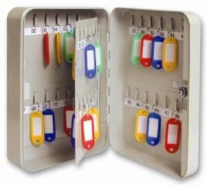 Key Cabinet 48 Hooks 180x250x60 Grey (EACH)