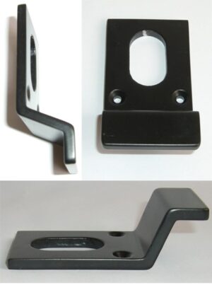 Cylinder Pull Oval 80x41mm Black (EACH)