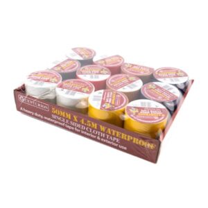 Single Sided Cloth Tape Mixed 4.5mts x 50mm (EACH)