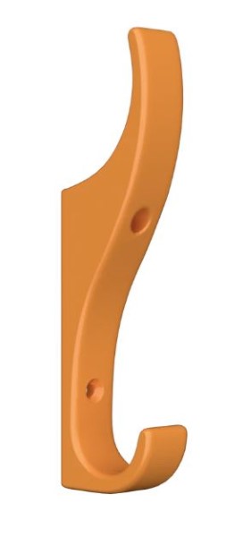 Gower Hat & Coat Hook Orange 120mm (EACH)