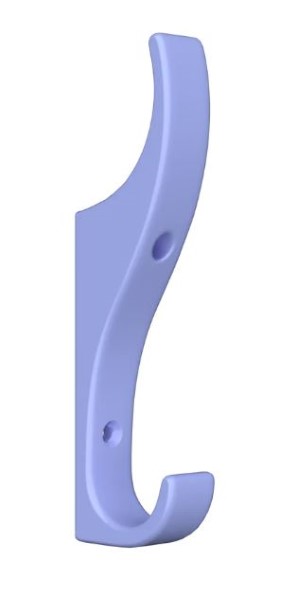Gower Hat & Coat Hook Powder Blue 120mm (EACH)