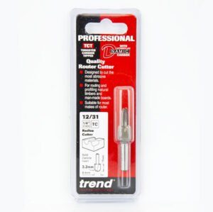 TREND 12/31X1/4TC Radius Cutter 3.2mm Radius x 12.7mm C (EACH)
