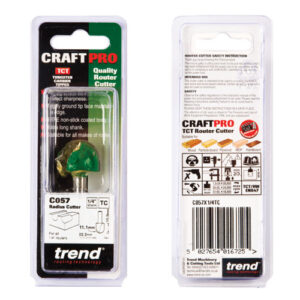 TREND C057X1/4TC Radius 11.1mm Radius x 22.2mm Dia (EACH)