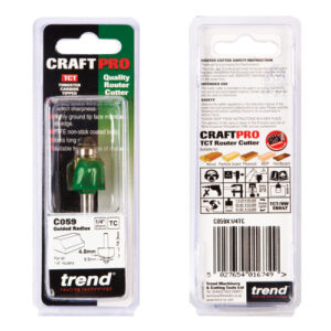 TREND C059X1/4TC S/Guided Radius 4.8mm Radius (EACH)
