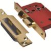 UNION J2203S-PB-2.5 3L Strongbolt Mortice Sashlock 68mm SB (EACH)