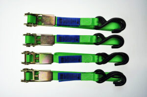 WARRIOR BDV1714BP Ratchet Straps 25mm x 5m 750kg (PK 4)