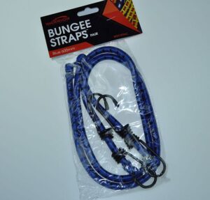 WARRIOR BDX1896C Bungee Straps 600mm Blue (PK 2)
