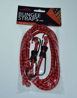 WARRIOR BDX1898C Bungee Straps 900mm Red (PK 2)