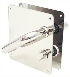 WEBB LLOYD +01/23/44 RH MSS U/S Bathroom Lever On Square Plate 19mm RH PSS (PAIR)