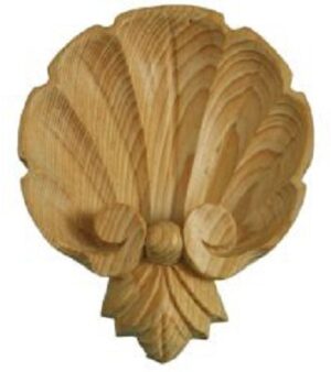WILD GOOSE PN 341 Large SCalloped Shell 145 x 127mm Pine (EACH)