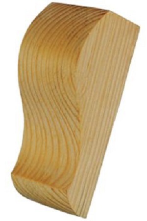 WILD GOOSE PN 381 Corbel Plain Shape 140mm Pine (PAIR)