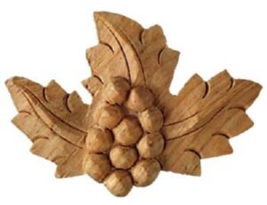 WILD GOOSE PN 437 Grape Motif 65 x 90mm Pine (EACH)