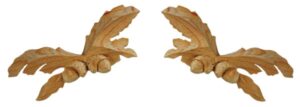 WILD GOOSE PN 966 Medium Oakleaf With 2 Acorns 63x152x12mm (PAIR)