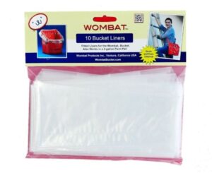 WOMBAT PAINT BUCKET 6309 Wombat Portapaint 10 Spare Polythene Liners (PK 10)