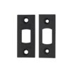 ZOO HARDWARE ZLAP02PCB Tubular Mortice Deadbolt Faceplate Black (EACH)