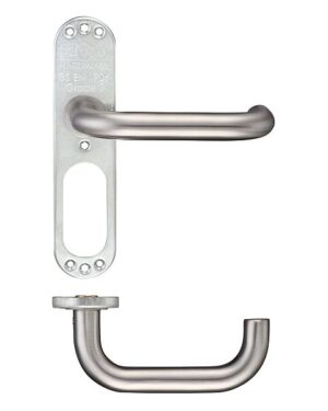 ZOO HARDWARE ZCSIP19SP Lever And Inner Plate (no Cover) Short SS (PAIR)