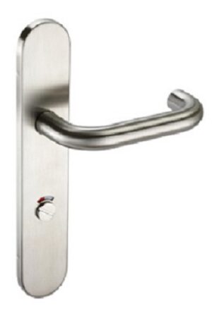 Lever On B/Plate Sprung Dis/Bath Radiused 304 SSS (PAIR)