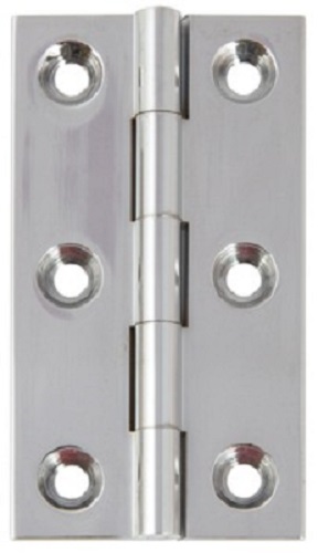 HAFELE 354.19.220 Solid Drawn Brass Butt Hinge BP 64x35x2 CP (HINGE)