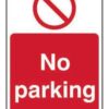 Sign No Parking 1mm PVC 300x200mm (EACH)