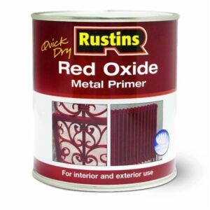 RUSTINS Qd Red Oxide Metal Primer Int/ext 500ml (EACH)