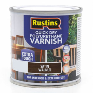 Varnish Stained Qd Poly Satin Walnut 500ml (EACH)