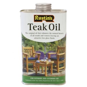 RUSTINS Teak Oil Int/Ext Satin/Gloss 1l (EACH)