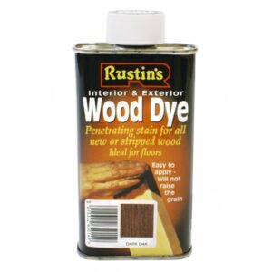RUSTINS Wood Dye Dark Oak Int/Ext (Turps) 250ml (EACH)