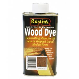 RUSTINS Wood Dye Dark Teak Int/Ext (Turps) 250ml (EACH)