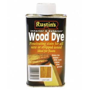 RUSTINS Wood Dye Light Oak Int/Ext (Turps) 250ml (EACH)