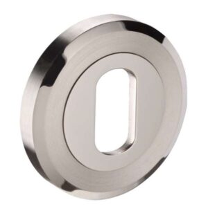 Oval Cylinder Escutcheon 53mm Dia 316 Dss (PAIR)