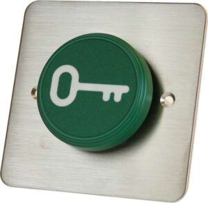 Exit Switch Round Key Symbol SS/Green (EACH)