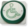 Exit Switch Round Wheelchair Symbol SS/Green (EACH)