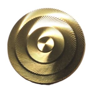 LILLY Cupboard Knob 38mm D'Cut Brass (EACH)