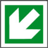 Sign Dir Arr Diag Plas 150x150 (EACH)